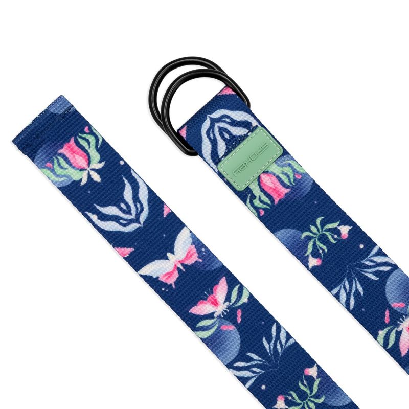 Spokey THE BLOOM BELT jógapánt, 240 cm. Poliészteranyag. 3. gyári termékfotó.