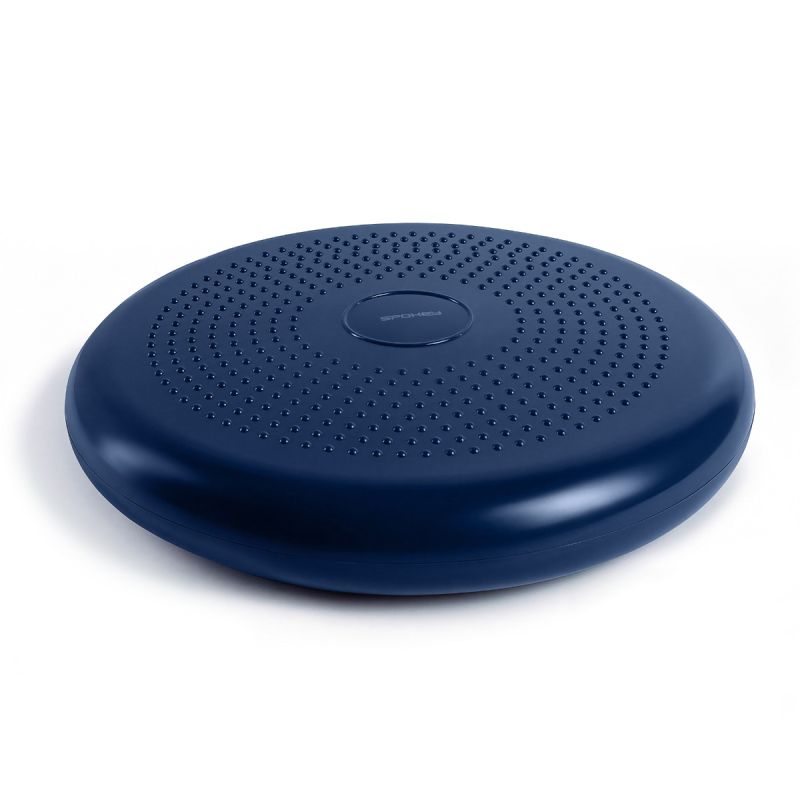 Spokey FIT SEAT kétoldalas egyensúlypárna pumpával, gyári termékkép.