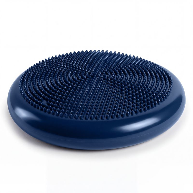 Spokey FIT SEAT kétoldalas egyensúlypárna pumpával, gyári termékkép.