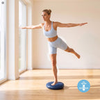 Spokey FIT SEAT kétoldalas egyensúlypárna pumpával, gyári termékkép.