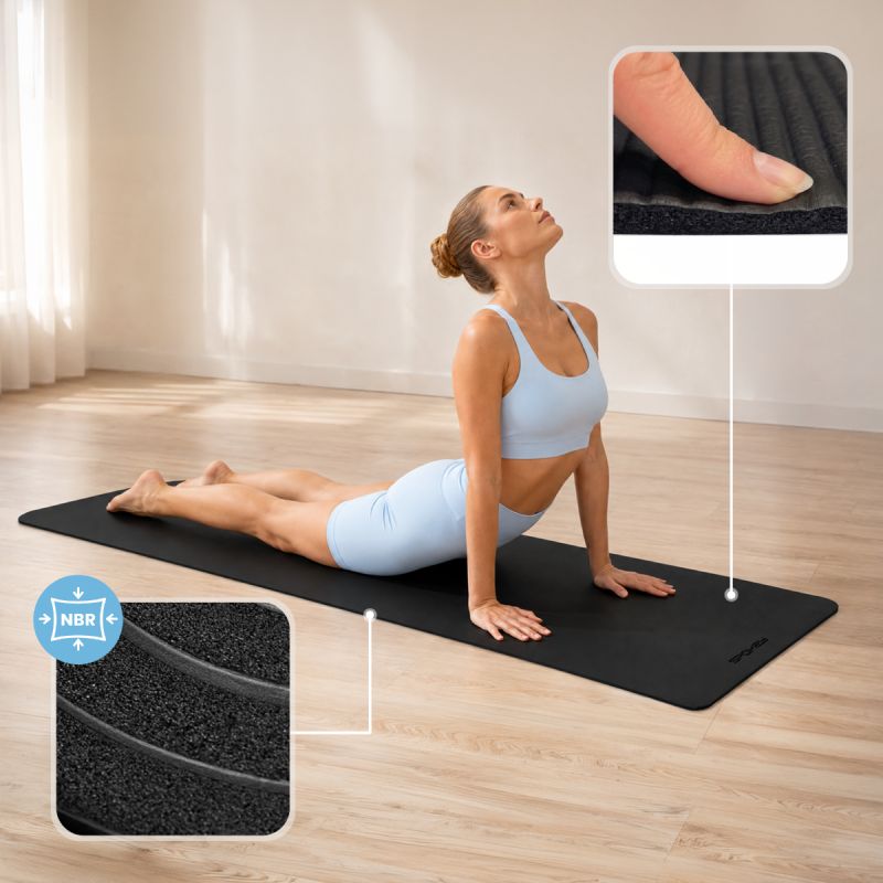 Spokey SOFTMAT NBR fitneszszőnyeg, 183 × 61 cm, 10 mm. NBR anyag. 29. gyári termékfotó.