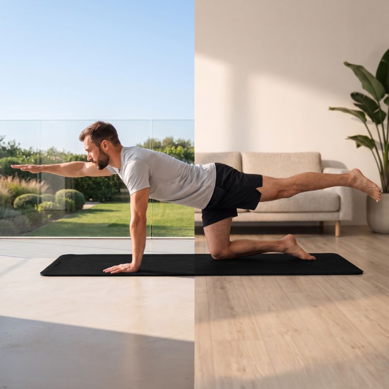 Spokey SOFTMAT NBR fitneszszőnyeg, 183 × 61 cm, 10 mm. NBR anyag. 30. gyári termékfotó.