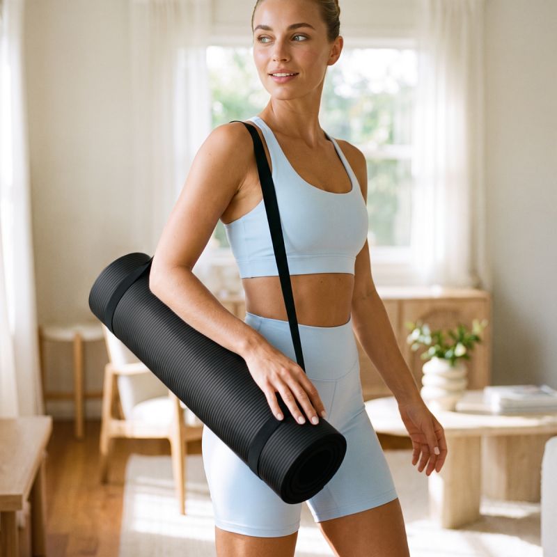 Spokey SOFTMAT NBR fitneszszőnyeg, 183 × 61 cm, 10 mm. NBR anyag. 31. gyári termékfotó.