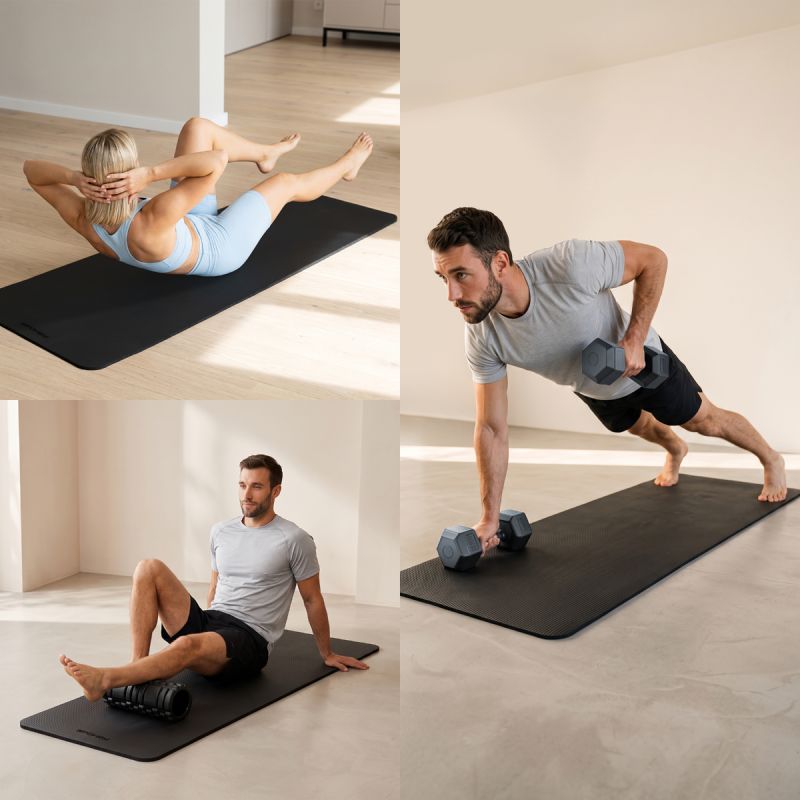 Spokey SOFTMAT NBR fitneszszőnyeg, 183 × 61 cm, 10 mm. NBR anyag. 36. gyári termékfotó.