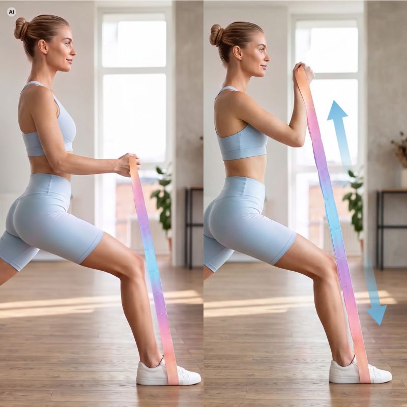 Spokey YOGI hurkos jóga edzőszalag. 70% poliészter és 30% latexgumi. 12. gyári termékfotó.