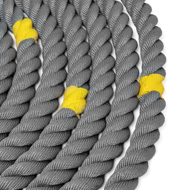 Tiguar battle rope edzőkötél, 15 m. Fogóvégekkel ellátott kötél funkcionális kötélgyakorlatokhoz. 6. gyári termékfotó.