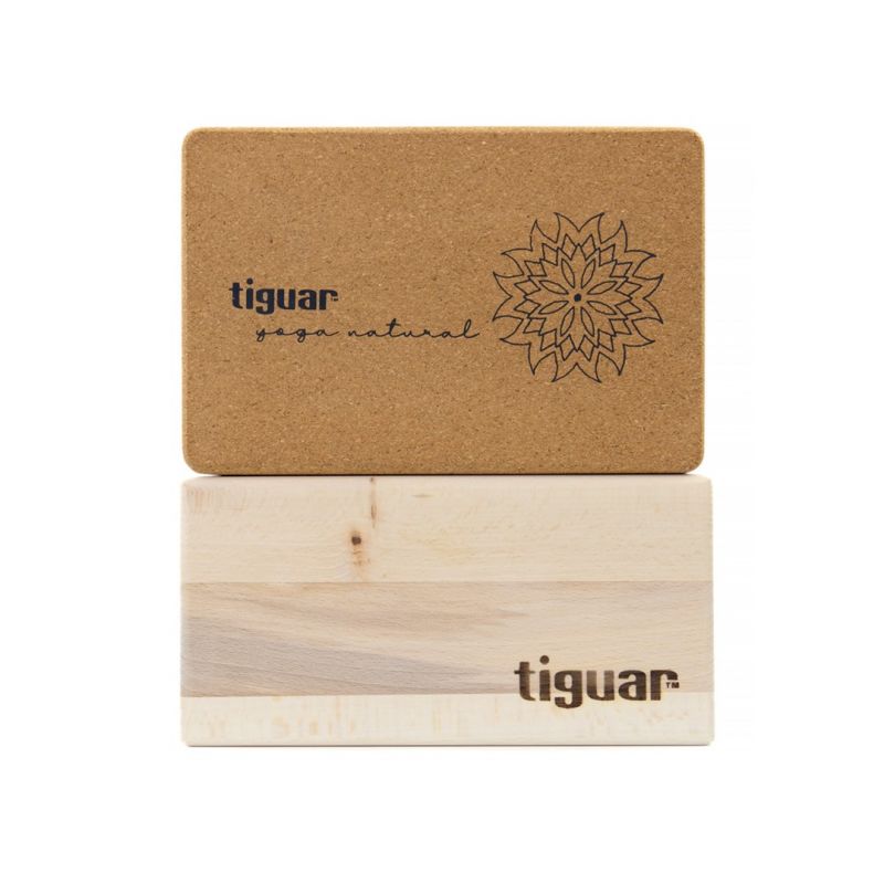 Tiguar TI-J0003 parafa jógatégla. Természetes parafa. 3. gyári termékfotó.