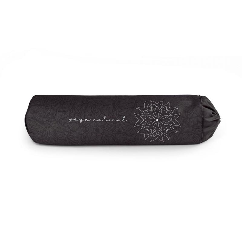 Tiguar grafitszürke jóga bolster párna, 66 × 19 cm. Organikus pamuthuzat. 2. gyári termékfotó.