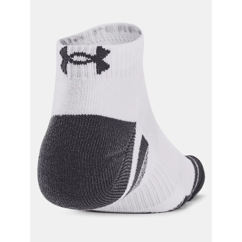 Under Armour 1379504-100 3-pack zokni, fehér, gyári termékkép.