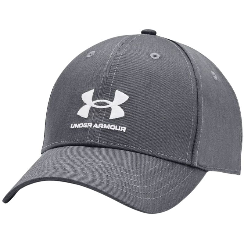 Under Armour Branded Lockup Adj 1381645 012 férfi baseballsapka, grafitszürke, gyári termékkép.