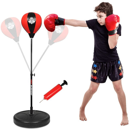 DBX PRO álló gyermek reflexlabda, 72–102 cm, piros – termékfotó 1
