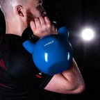 HMS KNV04 vinilbevonatú kettlebell, 4 kg, kék – termékfotó 11