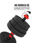 HMS SGP30 2 az 1-ben súlyzókészlet, 30 kg - termékfotó 7