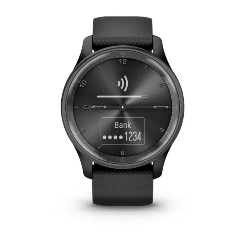 Garmin Vivomove Trend hibrid okosóra – Fekete
