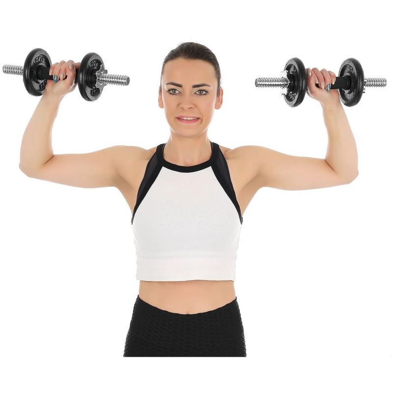 Enero Fit öntöttvas kézisúlyzókészlet, 2 × 7,5 kg – termékfotó 16