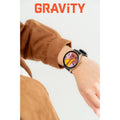 Gravity GT16 férfi okosóra fekete fém karkotővel