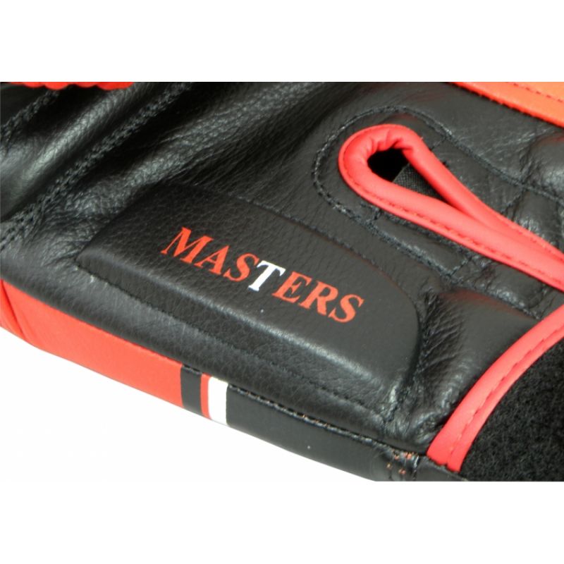 Masters RBT-LF boxkesztyű, 14 oz, fekete–piros – termékfotó 6
