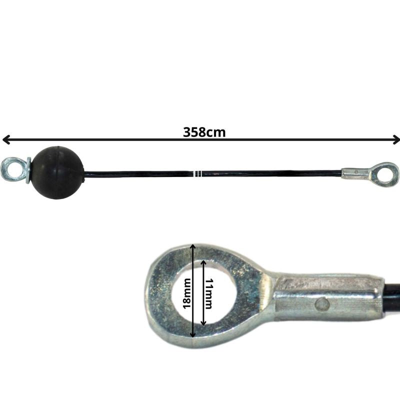 Enero Fit erőgépkábel, 358 cm, gumistopperrel - termékfotó 4