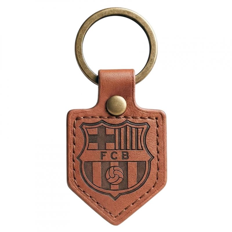 FC Barcelona kulcstartó, barna műbőr zászló (BLL7061) – 1. termékfotó