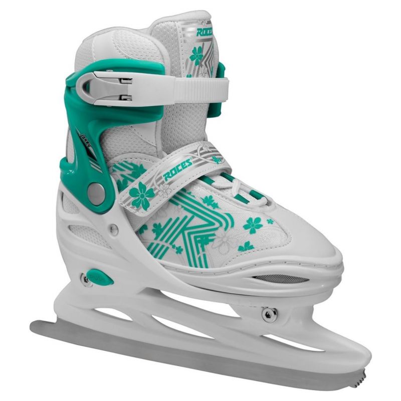 Roces Jokey Ice 3.0 Jr fehér-kék állítható gyerek műkorcsolya, termékfotó