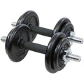 Enero Fit öntöttvas kézisúlyzókészlet, 2 × 9,5 kg – fő termékfotó