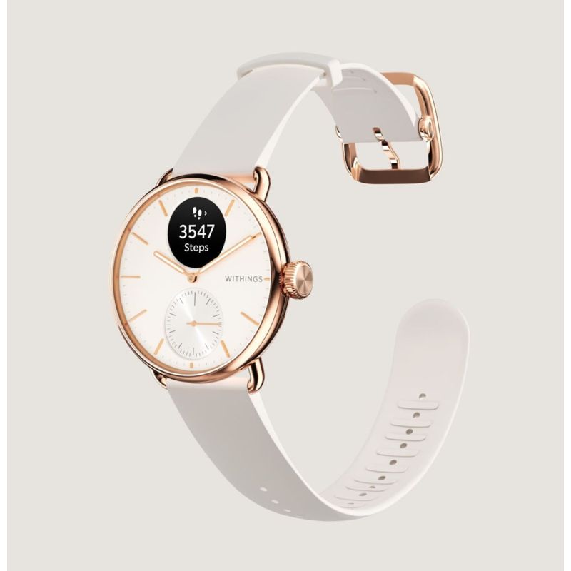 Withings ScanWatch 2 hibrid okosóra – Rose Gold / Sand