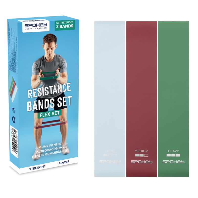 Spokey Flex Set gumiszalag készlet, 3 darab - termékfotó 7