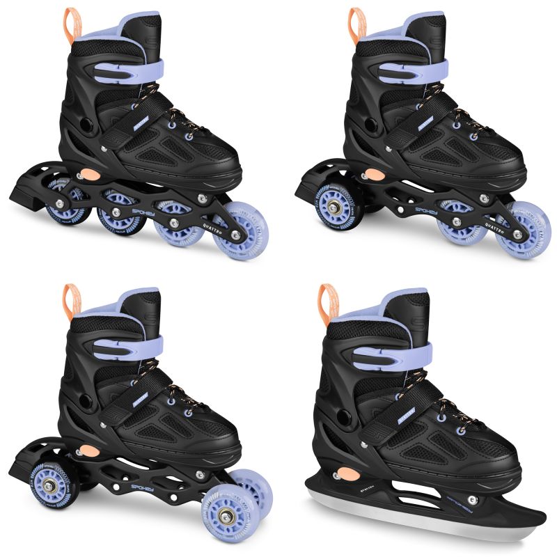 Spokey Quattro 4IN1 görkorcsolya részletei