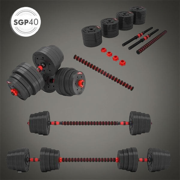 Standard Egyenes Súlyzórúd (25 mm) – Piros/Fekete