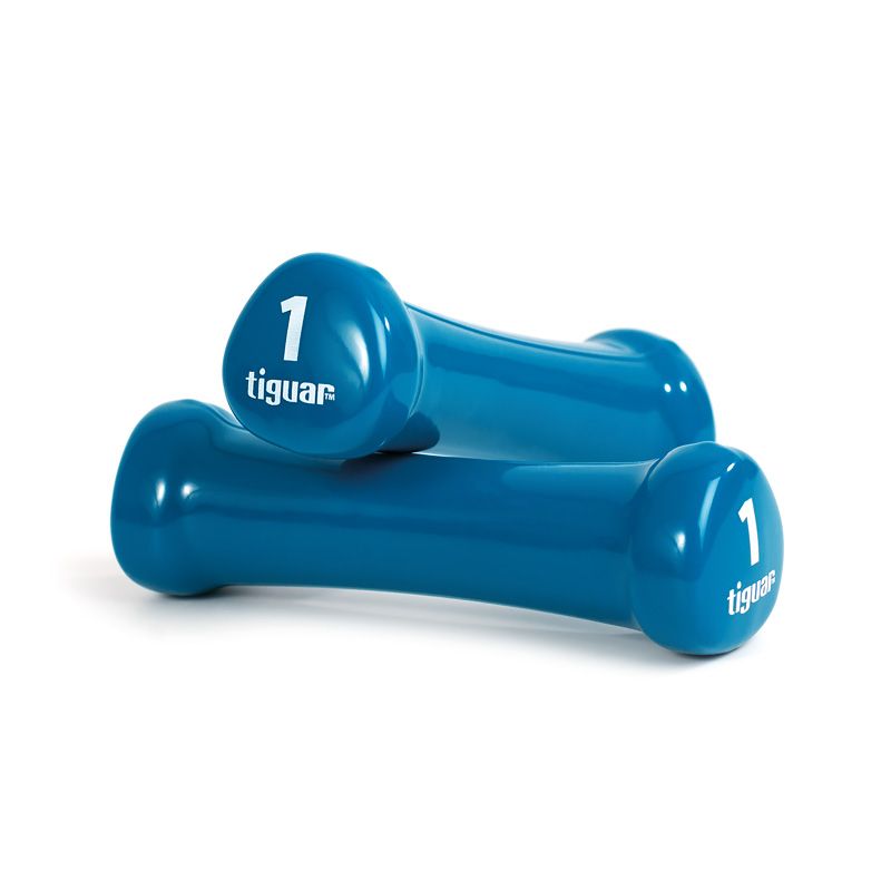 Tiguar vinilbevonatú kézisúlyzópár, 2 × 1 kg – fő termékfotó