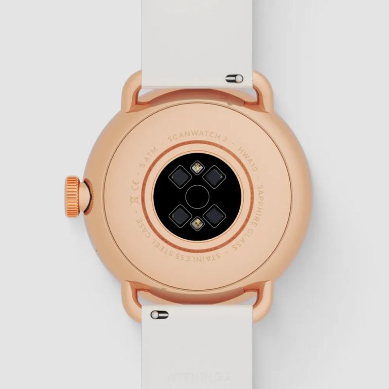 Withings ScanWatch 2 hibrid okosóra – Rose Gold / Sand