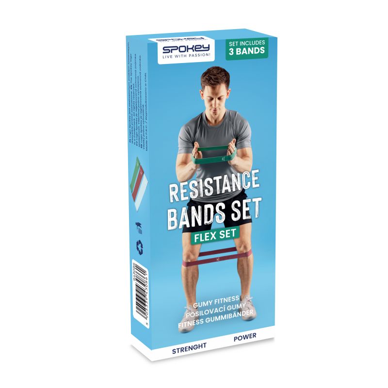 Spokey Flex Set gumiszalag készlet, 3 darab - termékfotó 8