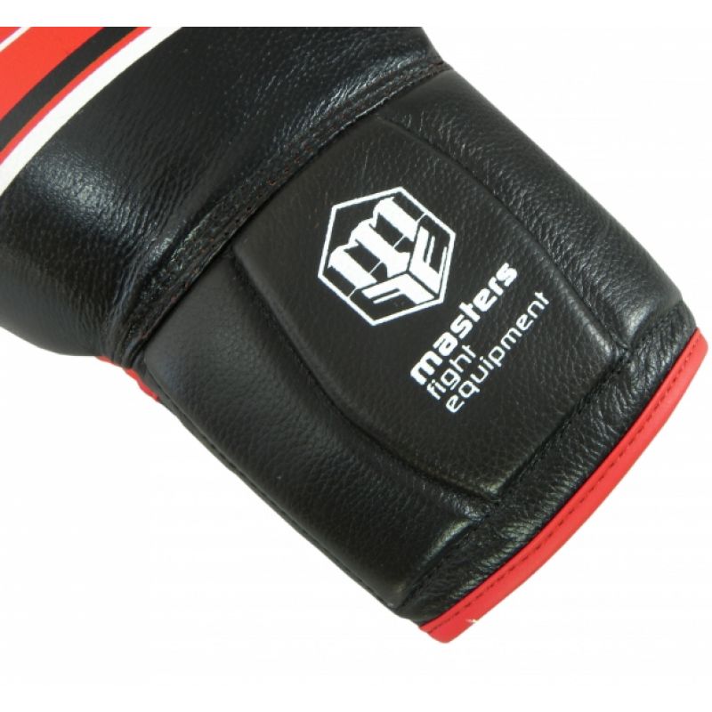 Masters RBT-LF boxkesztyű, 14 oz, fekete–piros – termékfotó 10