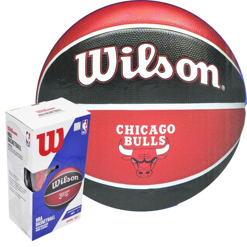 Wilson NBA Chicago Bulls kosárlabda pumpával, 7-es – termékfotó 1