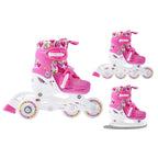 SMJ Sport Combo Hearts 3in1 LED Jr görkorcsolya