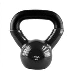 HMS KNV04 vinilbevonatú kettlebell, 4 kg, fekete – termékfotó 1
