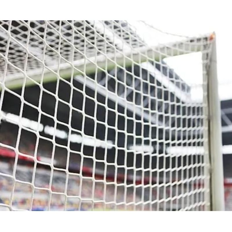 Yakima fehér kapuháló szemeinek stadionban készült részlete