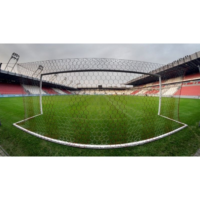 Méhsejtes kapuháló gyártói stadionfotón