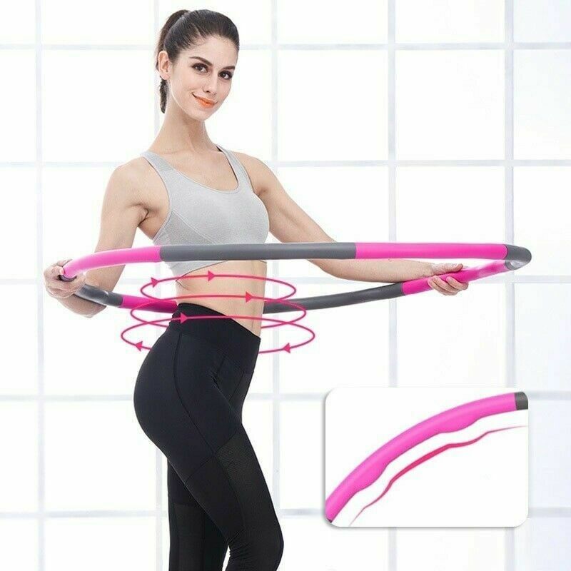Yakimasport 100456 összecsukható masszázs hullahoppkarika. Karikás fitneszeszköz ritmikus csípő- és törzsmozgáshoz. 1. gyári termékfotó.