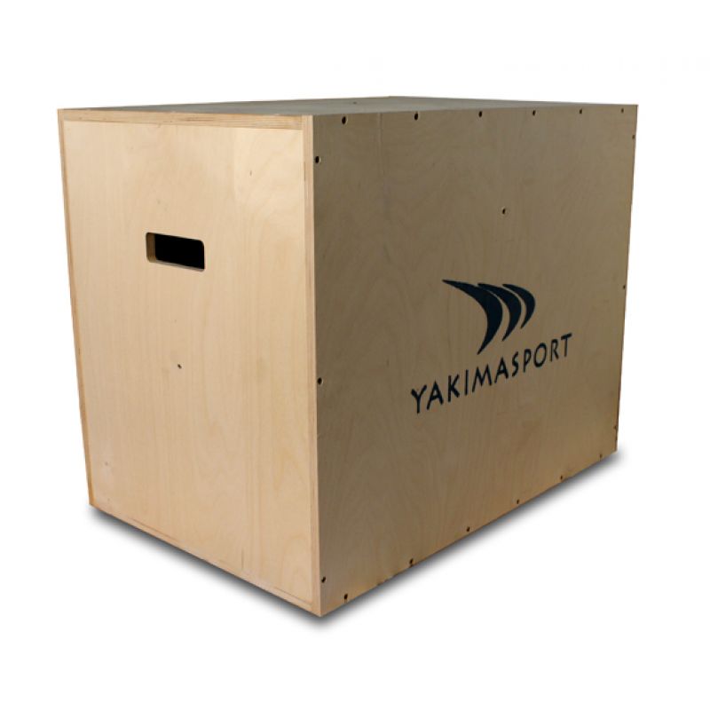 Yakimasport 100148 fa plyometrikus doboz. Emelt platform fellépésekhez és felugrásos gyakorlatokhoz. 1. gyári termékfotó.