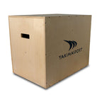 Yakimasport 100148 fa plyometrikus doboz. Emelt platform fellépésekhez és felugrásos gyakorlatokhoz. 1. gyári termékfotó.
