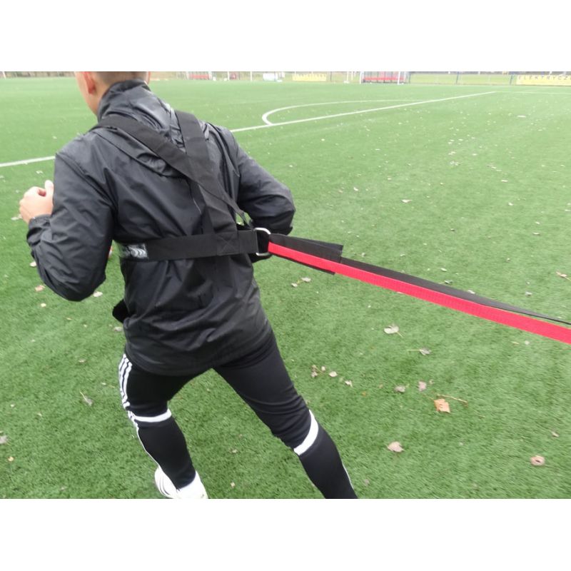 Yakimasport 100180 gyorsasági edzőöv. Derékra rögzíthető edzőöv partneres ellenállásos gyakorlatokhoz. 2. gyári termékfotó.