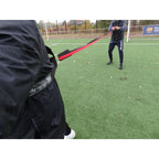 Yakimasport 100180 gyorsasági edzőöv. Derékra rögzíthető edzőöv partneres ellenállásos gyakorlatokhoz. 4. gyári termékfotó.